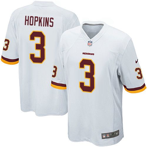 Men Washington Redskins #3 Dustin Hopkins Nike White Game Player NFL Jersey